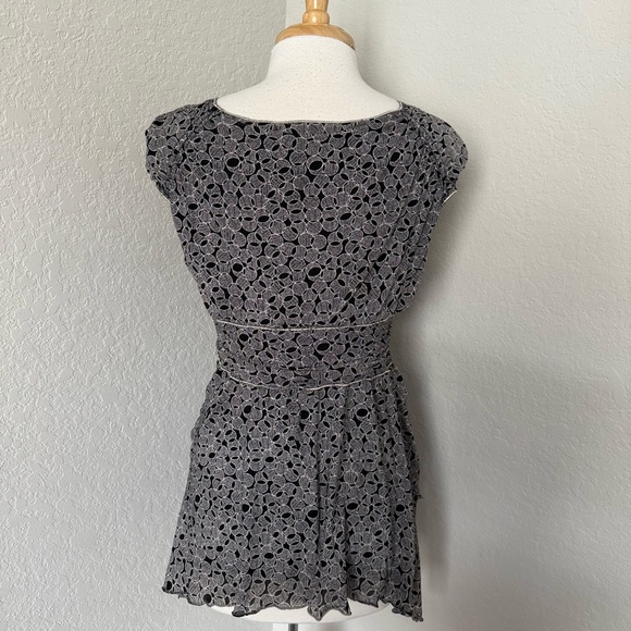 VTG Max Studio Black Babydoll Top Sz L Y2K 2000s Fairy Grunge Whimsigoth Gothic - Picture 4 of 7